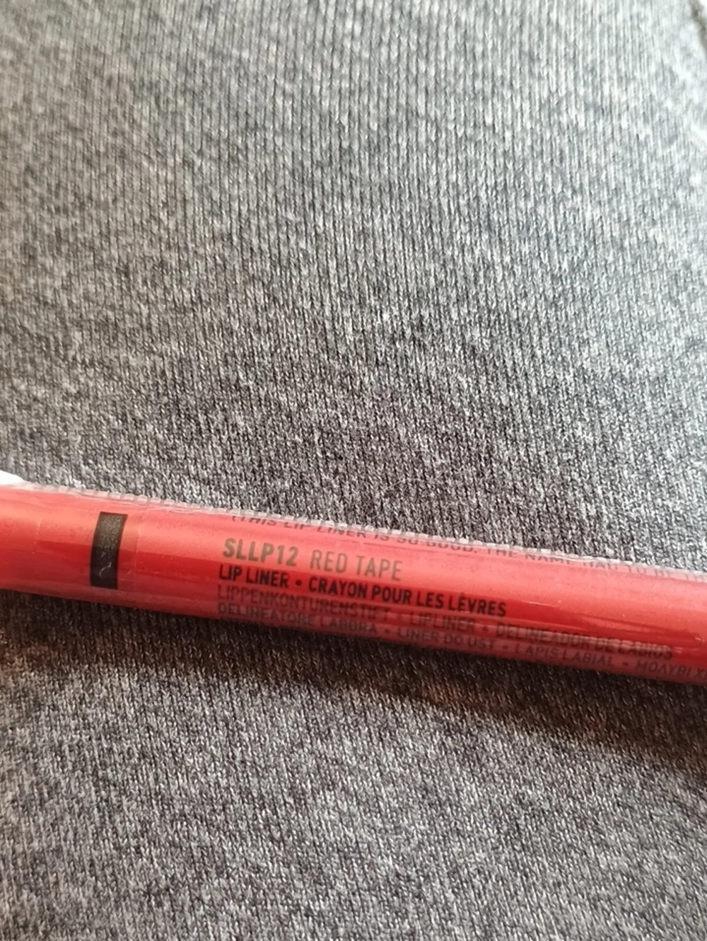 NYX Slide On Glide On Lip Liner Lip Pencil, Red Tape